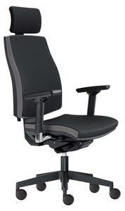 Kancelářská židle JOHN černá/šedá
