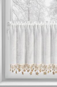 KRÁTKÁ VÁNOČNÍ ZÁCLONA NA PÁSCE XMAS 60X150 CM HVĚZDY