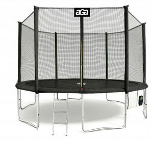 Aga SPORT PRO Trampolína 430 cm Černá + ochranná síť + žebříček + kapsa