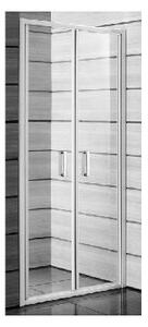 Jika Lyra plus - Sprchové dveře dvoukřídlé 900x1900 mm, bílá/sklo transparentní H2563820006681