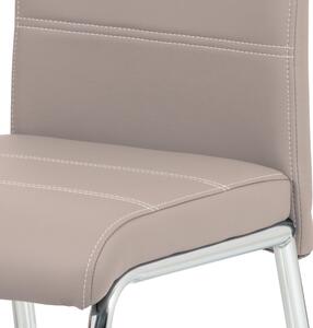 Jídelní židle NOEMI lanýžová/kov