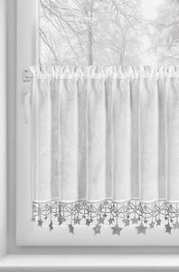 KRÁTKÁ VÁNOČNÍ ZÁCLONA NA PÁSCE XMAS 60X150 CM HVĚZDY