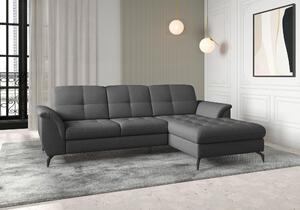 ROHOVÁ SEDAČKA, textil, tmavě šedá Sit & More - Sedací soupravy, Online Only