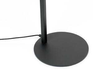 Černá kovová stojací lampa ZUIVER LUB