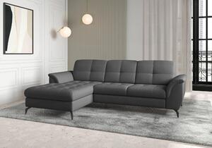 ROHOVÁ SEDAČKA, textil, tmavě šedá Sit & More - Sedací soupravy, Online Only