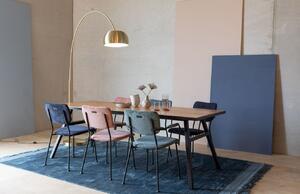 Růžová manšestrová jídelní židle ZUIVER BENSON