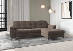 ROHOVÁ SEDAČKA, textil, tmavě hnědá Sit & More - Sedací soupravy, Online Only