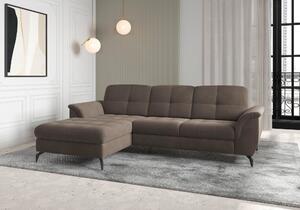 ROHOVÁ SEDAČKA, textil, tmavě hnědá Sit & More - Sedací soupravy, Online Only