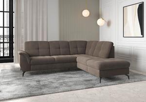 ROHOVÁ SEDAČKA, textil, tmavě hnědá Sit & More - Sedací soupravy, Online Only