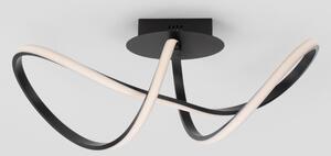 Černé kovové stropní LED světlo Nova Luce Amara 61 cm