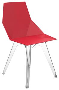 VONDOM Červená plastová zahradní židle FAZ