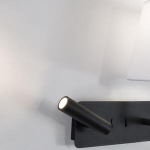 Černobílé kovové nástěnné světlo Nova Luce Savona