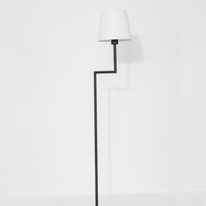 Černobílá kovová stojací lampa Nova Luce Savona 150 cm