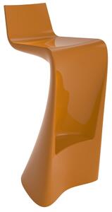 VONDOM Oranžová plastová barová židle WING 72 cm