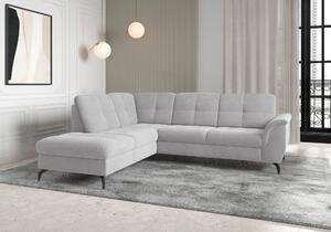 ROHOVÁ SEDAČKA, textil, barvy stříbra Sit & More - Sedací soupravy, Online Only