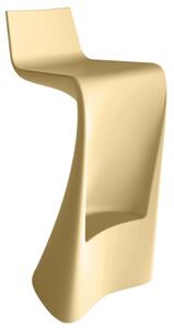 VONDOM Matně béžová plastová barová židle WING 72 cm
