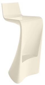 VONDOM Světle béžová plastová barová židle WING 72 cm