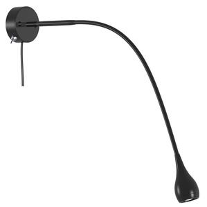 Nástěnná LED lampička s flexibilním ramenem Nordlux Drop (černá) 320130