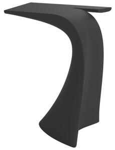 VONDOM Matně antracitově šedý plastový barový stůl WING 76 x 50 cm