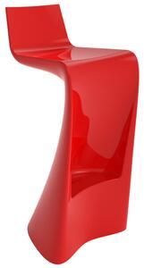 VONDOM Červená plastová barová židle WING 72 cm