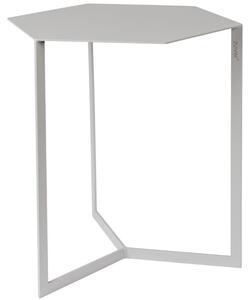 Světle šedý kovový konferenční stolek ZUIVER MATRIX 45 x 38 cm