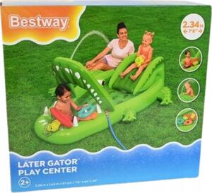 Bestway Vodní dětské hřiště KROKODÝL 234x163x87cm + skluzavka a přísl. 53169