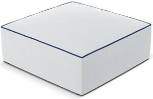 Modrá čalouněná podnožka MICADONI Ruby 93 x 93 cm