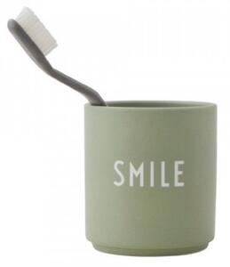 Design Letters Porcelánový hrnek SMILE - Light Green DL169