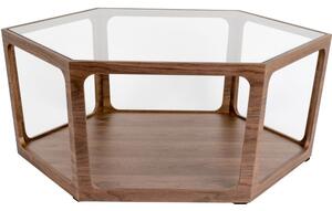 Skleněný konferenční stolek DUTCHBONE Sita 92,5 x 80 cm