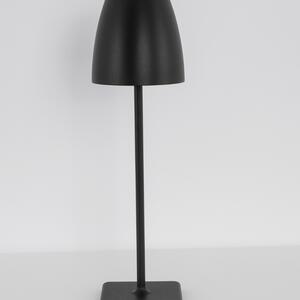 Černá kovová nabíjecí stolní LED lampa Nova Luce Colt M
