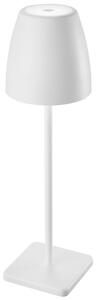 Bílá kovová zahradní stolní LED lampa Nova Luce Colt M