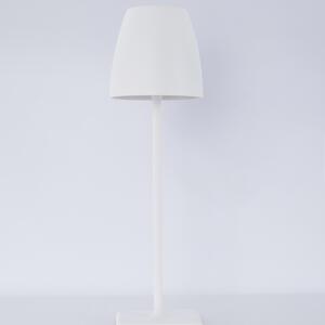 Bílá kovová nabíjecí stolní LED lampa Nova Luce Colt M