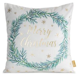 VÁNOČNÍ DEKORAČNÍ POVLAK NA POLŠTÁŘ MERRY1 45X45 CM VZOROVANÁ