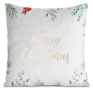 VÁNOČNÍ DEKORAČNÍ POVLAK NA POLŠTÁŘ MERRY1 45X45 CM VZOROVANÁ