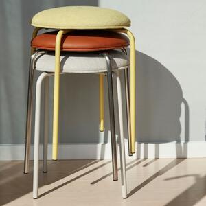 Šedá čalouněná stolička Hübsch Stack 43 cm