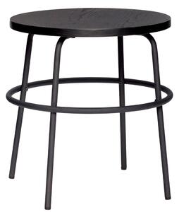 Černý dřevěný odkládací stolek Hübsch Ashy 45 cm