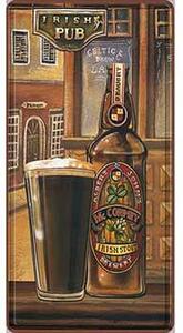 Ceduľa značka Beer Irish Pub 30,5cm x 15,5cm Plechová tabuľa