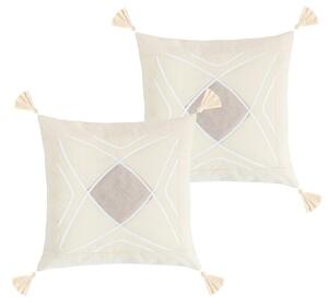 BELLATEX Povláček PERU SET 2ks Natur 40x40 cm