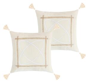 BELLATEX Povláček PERU SET 2ks Natur 40x40 cm