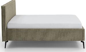 Zelená čalouněná dvoulůžková postel Meise Möbel Riva 140 x 200 cm