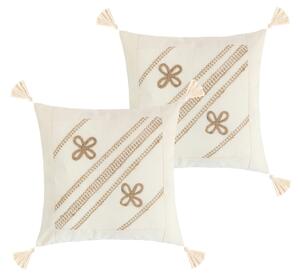 BELLATEX Povláček PERU SET 2ks Natur 40x40 cm