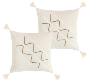 BELLATEX Povláček PERU SET 2ks Natur 40x40 cm