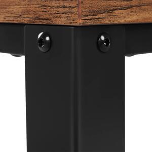 Servírovací stolek TAVIRA černá/hnědá