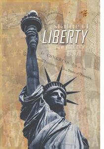 Ceduľa Socha Slobody - USA Liberty - ceduľa 30cm x 20cm Plechová tabuľa