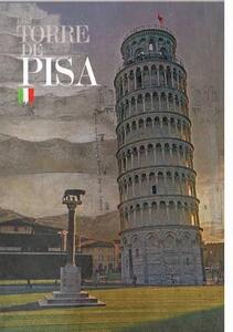 Ceduľa Torre De Pisa Tower - ceduľa 30cm x 20cm Plechová tabuľa
