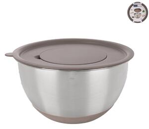Šlehací mísa s víkem BEIGE pr. 21,7 cm