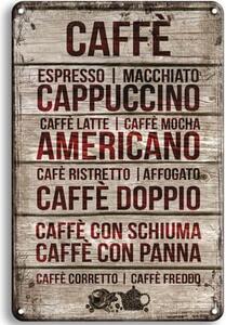Cedule Caffe, Cappuccino, Americano, Doppio