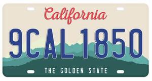 Cedule značka California - The Golden State