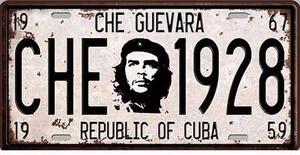 Ceduľa Che Guevara Cuba 30,5cm x 15,5cm Plechová tabuľa