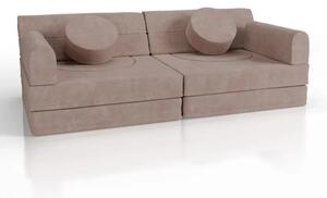 Juskys Dětská pohovka Kayo 150x75x50 cm - růžová